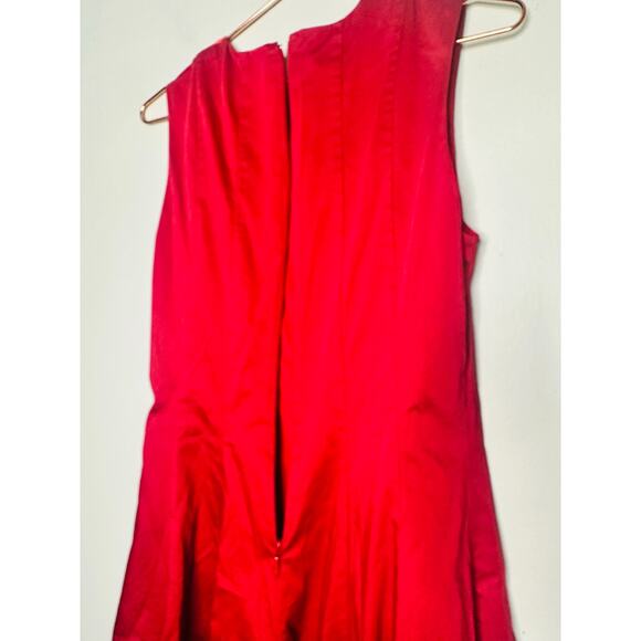 ROKSANDA x RTR Pink Red Color-Blocked Sleeveless Crewneck Midi Dress Size 6 - Picture 11 of 16